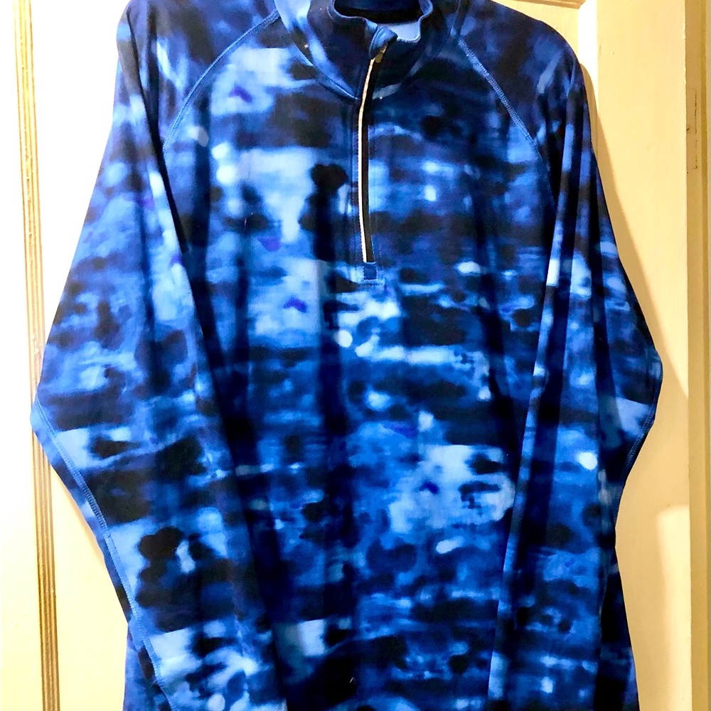 Like new athletic XXL blue tie dye top/ jacket.